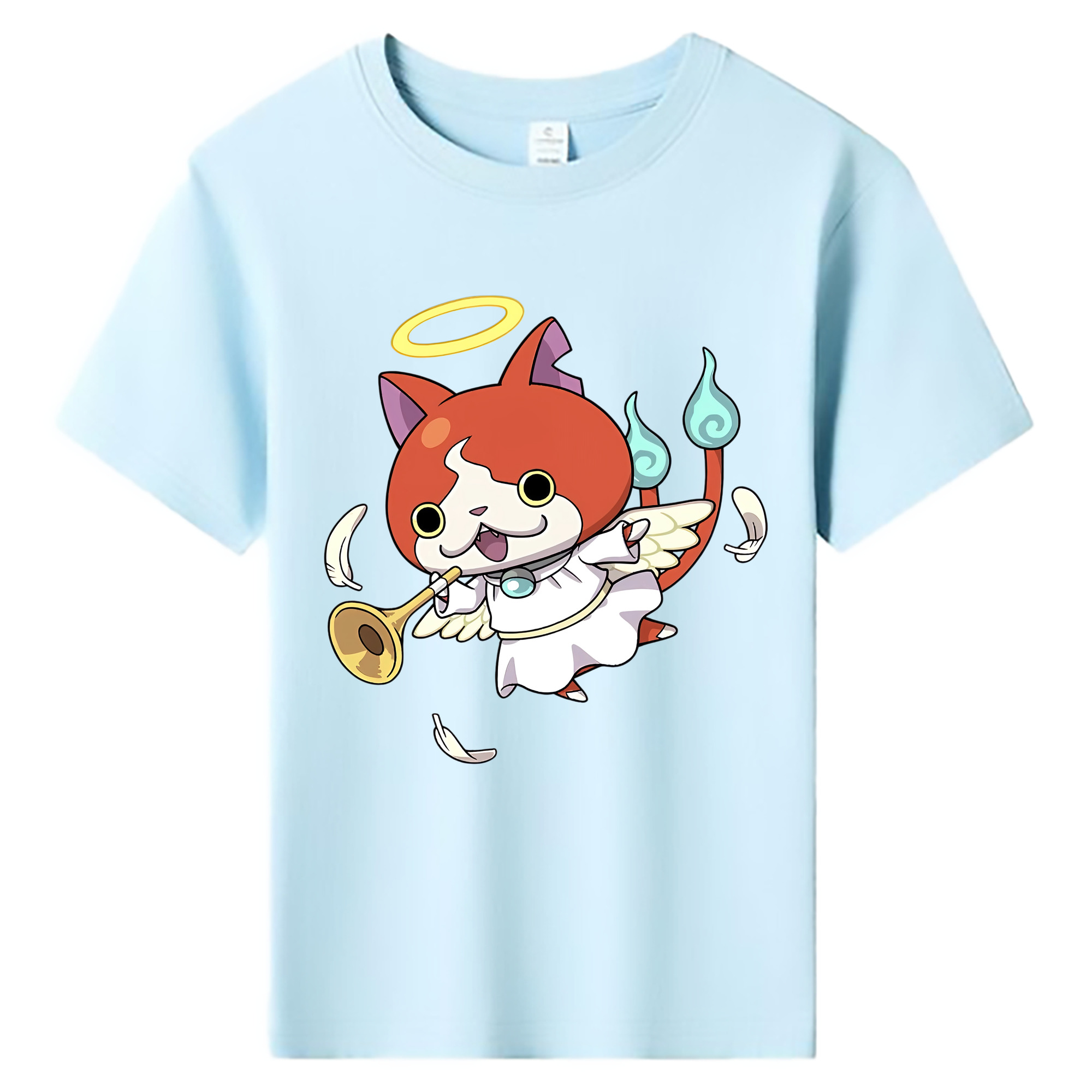 （画像用） 妖怪ウォッチ Yo-kai Watch 綿100％キッズTシャツ（フロントプリント）